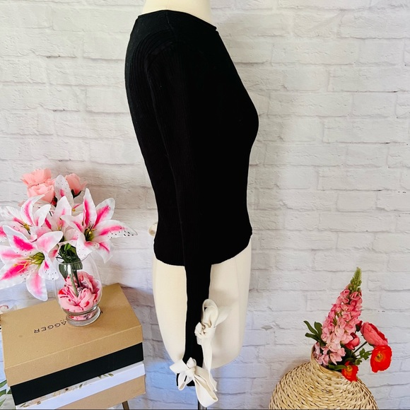 Zara Bow Sleeved Sweater - Picture 9 of 12